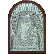 Икона Богородицы Казанская 14,5 х 20 см гранат 