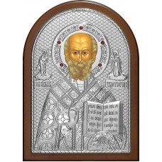 Икона Святитель Николай Чудотворец 14,5 х 20 см гранат 