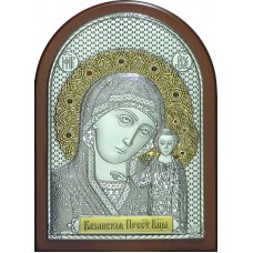 Икона Богородицы Казанская 14,5 х 20 см гранат