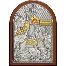 Икона Святой Великомученник Георгий Победоносец 14,5 х 20 см гранат
