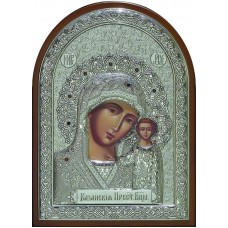Икона Богородицы Казанская 25 х 34 см гранат
